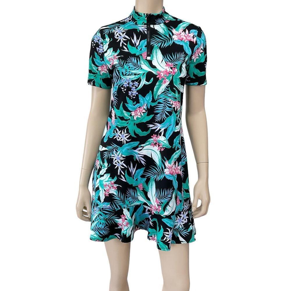 Tommy Bahama Dress Women Small Multi Floral Island Print Golf Short Sleeve NWT
